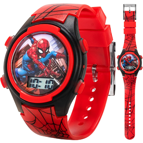 Spider-Man Digital Watch for Kids – Durable Plastic Timepiece